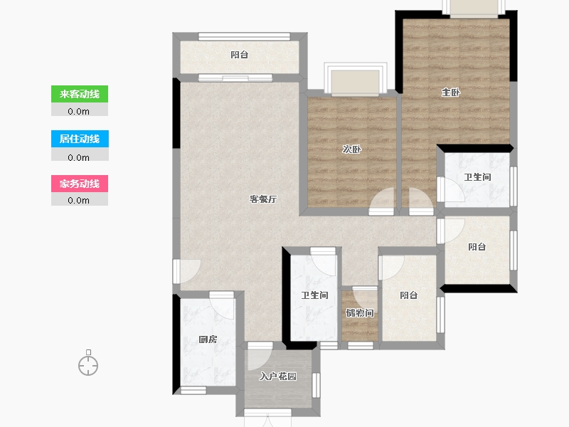 四川省-德阳市-蔚蓝凤凰岛-91.24-户型库-动静线