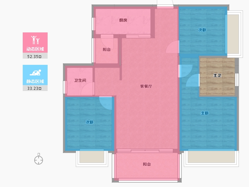 四川省-成都市-欢乐颂-81.47-户型库-动静分区