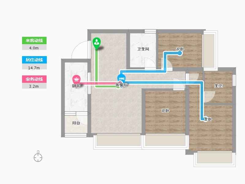 四川省-成都市-欢乐颂-68.56-户型库-动静线