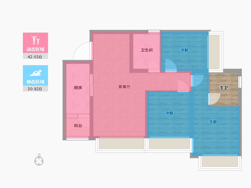 四川省-成都市-欢乐颂-68.56-户型库-动静分区