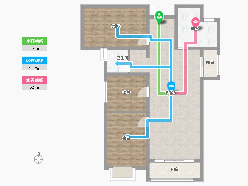 河南省-洛阳市-建业中弘城-89.24-户型库-动静线