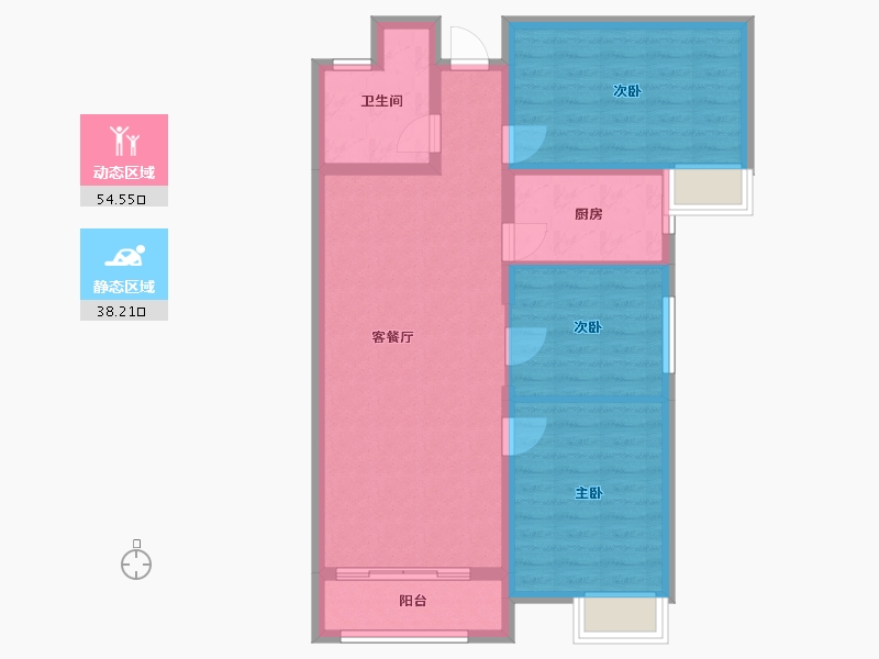 河南省-洛阳市-建业中弘城-83.33-户型库-动静分区