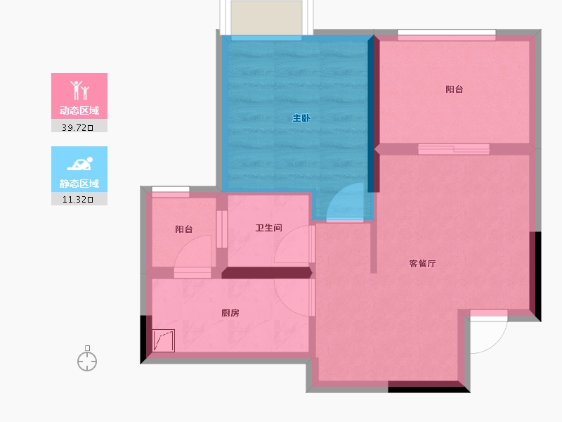 四川省-德阳市-蔚蓝凤凰岛-44.53-户型库-动静分区