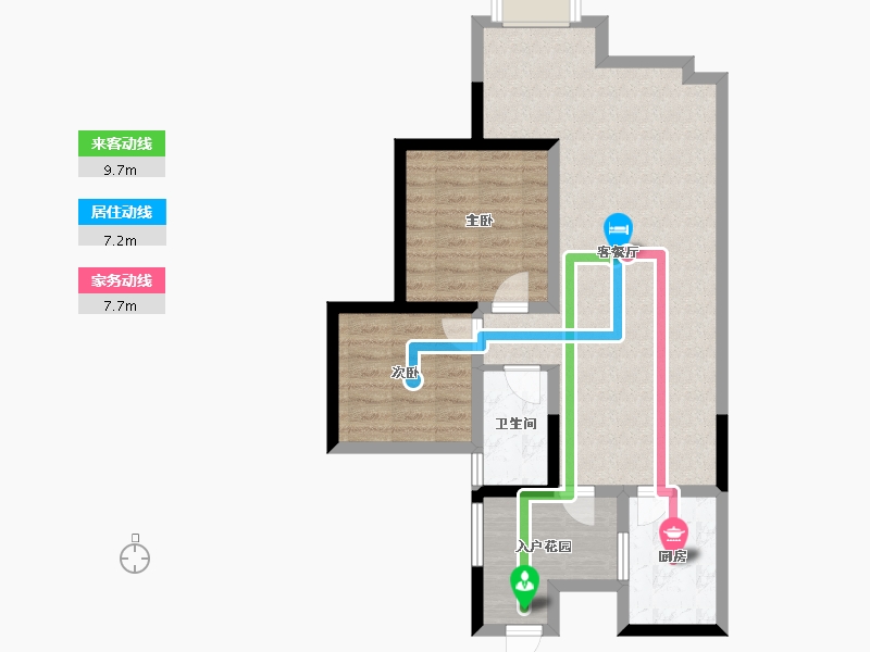 四川省-德阳市-凯州国际-74.40-户型库-动静线