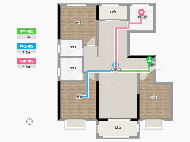 河南省-洛阳市-建业中州上院-100.64-户型库-动静线