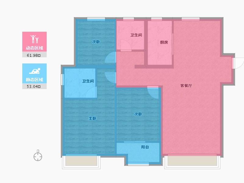 山东省-德州市-东海万和城-104.00-户型库-动静分区