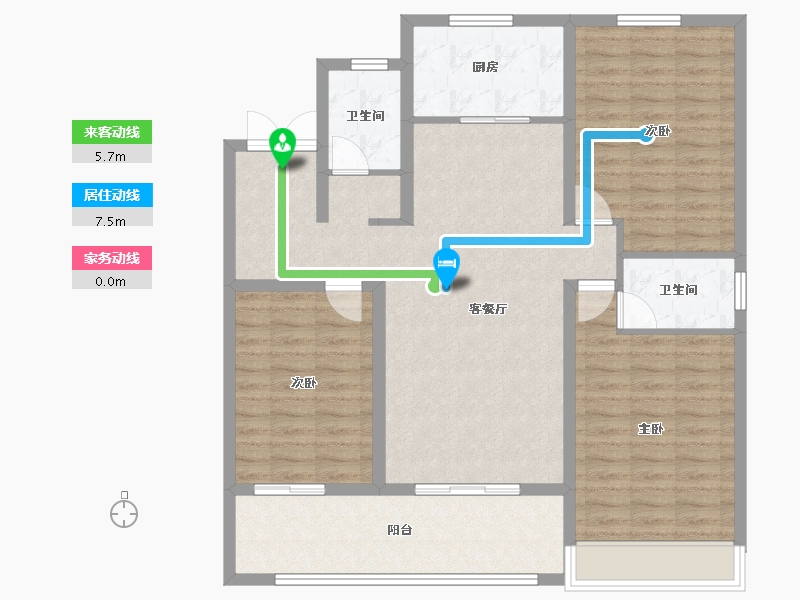 山东省-德州市-联强·江南艺境-108.10-户型库-动静线