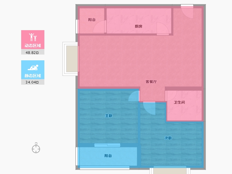 河北省-保定市-长城家园-北区-74.50-户型库-动静分区