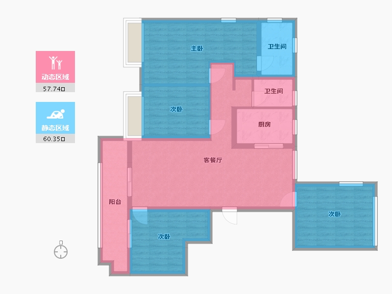 浙江省-湖州市-上实雍景湾-122.00-户型库-动静分区