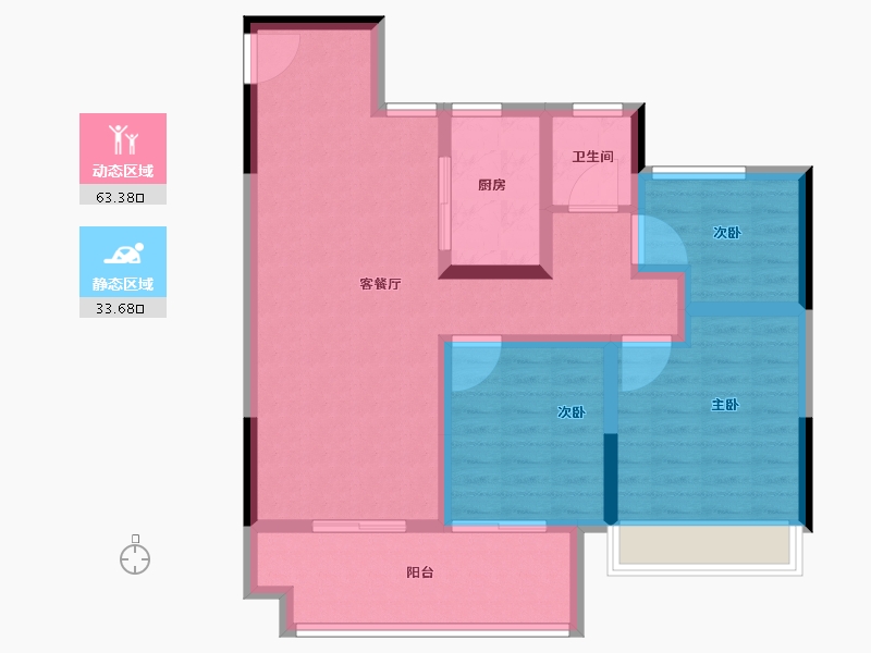 安徽省-亳州市-杭颐师大学府·状元府-86.41-户型库-动静分区