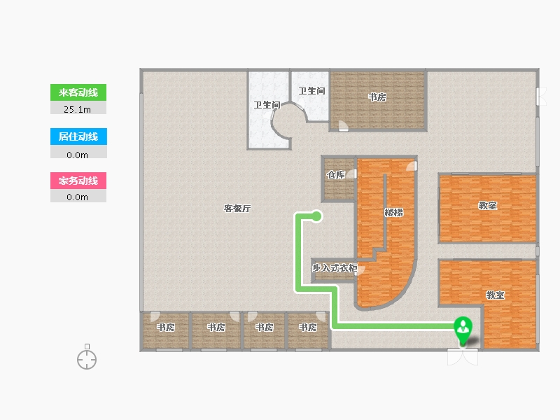 浙江省-杭州市-餐厅-300.00-户型库-动静线