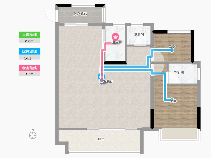 安徽省-亳州市-杭颐师大学府·状元府-86.40-户型库-动静线