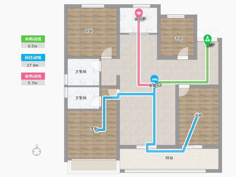 山东省-德州市-联强·江南艺境-112.00-户型库-动静线