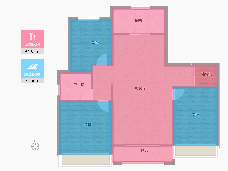 山东省-德州市-名匠华府-90.39-户型库-动静分区