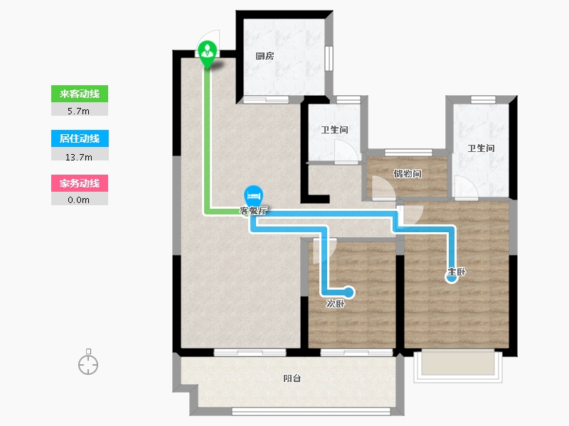 山东省-德州市-禹城金辰府-92.80-户型库-动静线