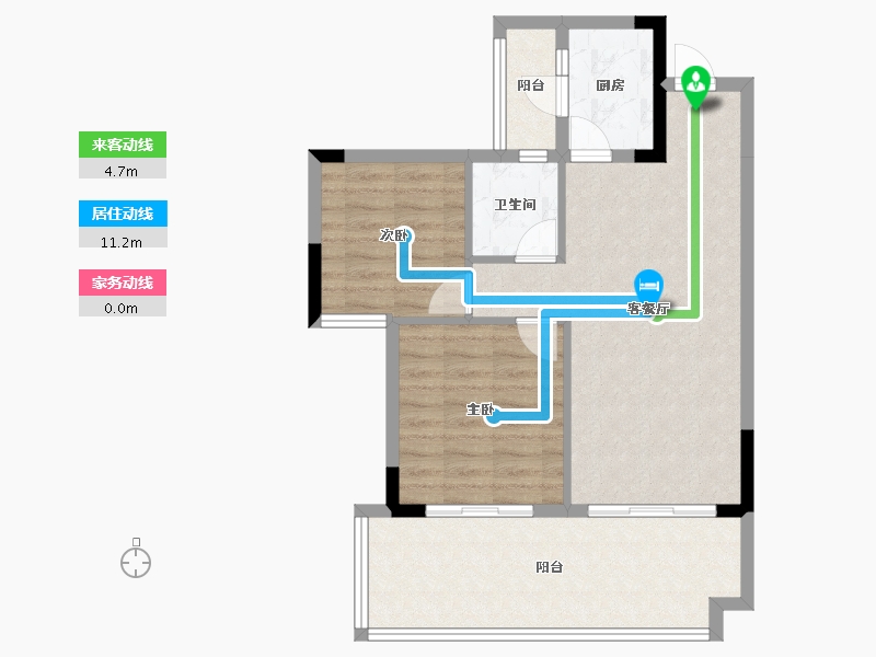 四川省-成都市-梦享春山可望-72.69-户型库-动静线