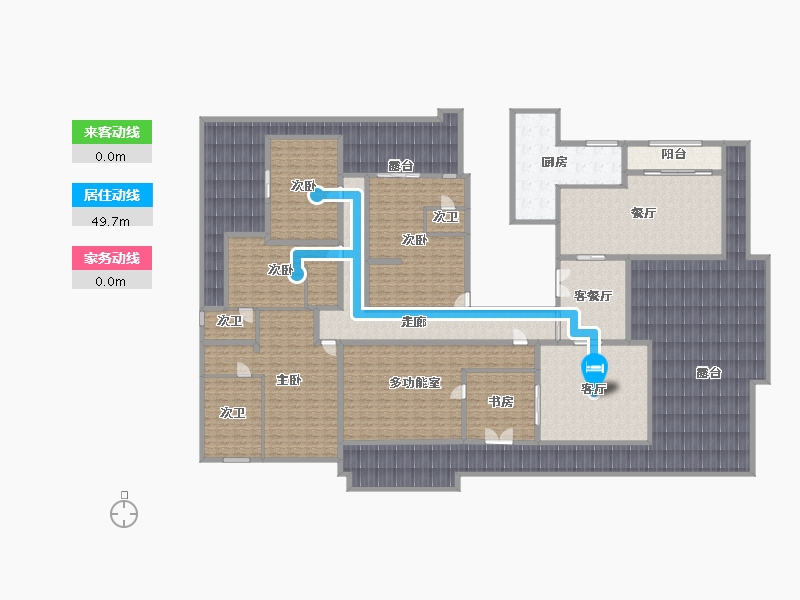 四川省-成都市-鹭湖宫19区长河湾-466.89-户型库-动静线