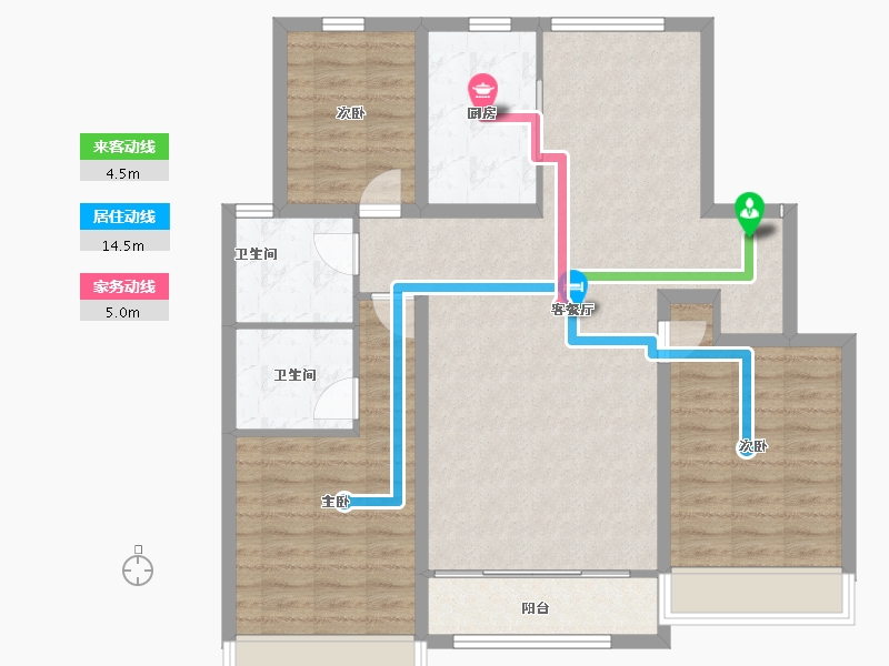 山东省-德州市-名匠华府-102.41-户型库-动静线