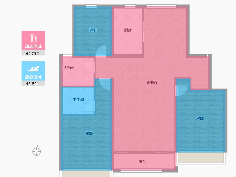 山东省-德州市-名匠华府-102.41-户型库-动静分区