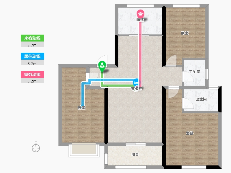 河南省-洛阳市-建业中州上院-100.41-户型库-动静线