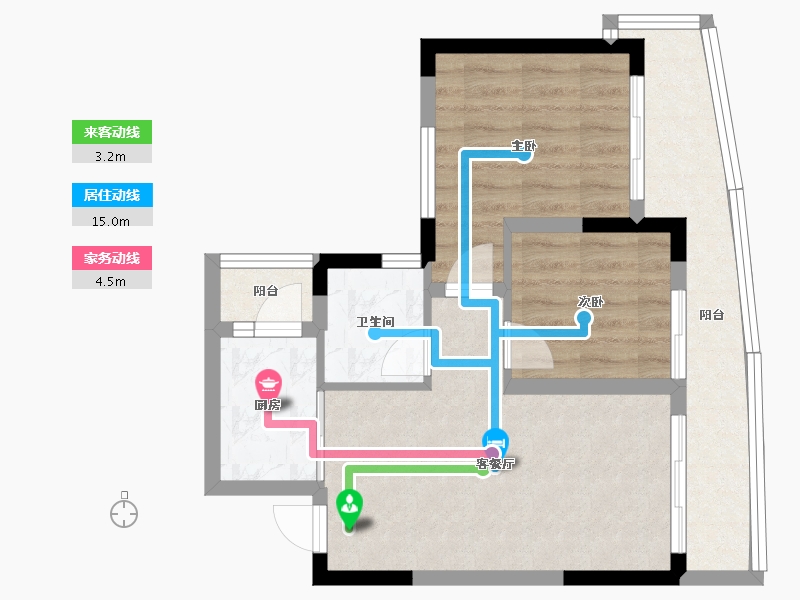 四川省-成都市-梦享春山可望-56.67-户型库-动静线