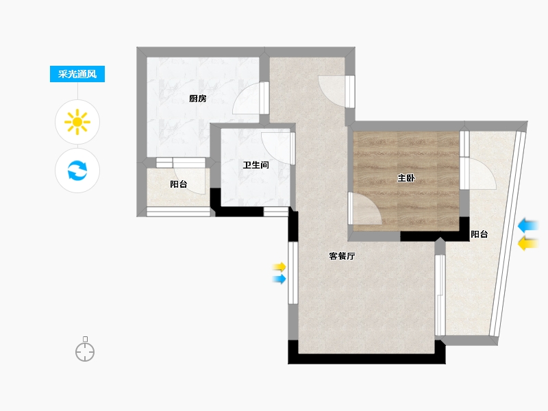 四川省-成都市-梦享春山可望-39.83-户型库-采光通风