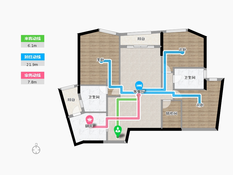 四川省-成都市-天府汇中心-123.20-户型库-动静线