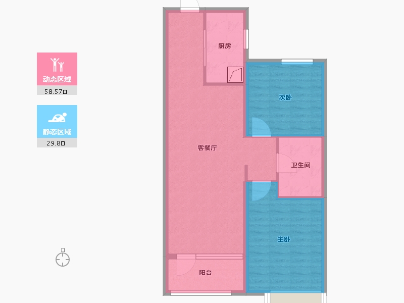 山东省-烟台市-烟台华润中心-79.20-户型库-动静分区