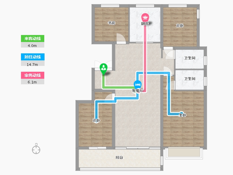 浙江省-温州市-国鸿锦悦府西苑-120.00-户型库-动静线