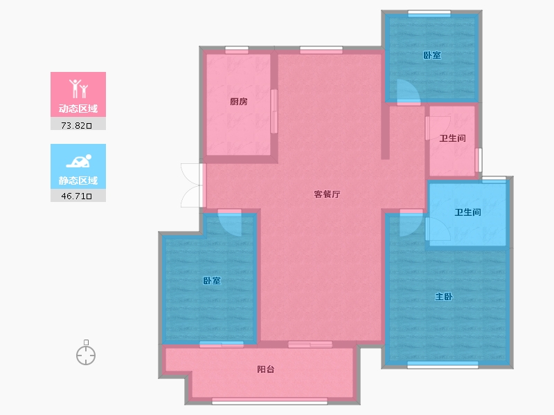 山西省-晋城市-聚德·神农华府-108.21-户型库-动静分区