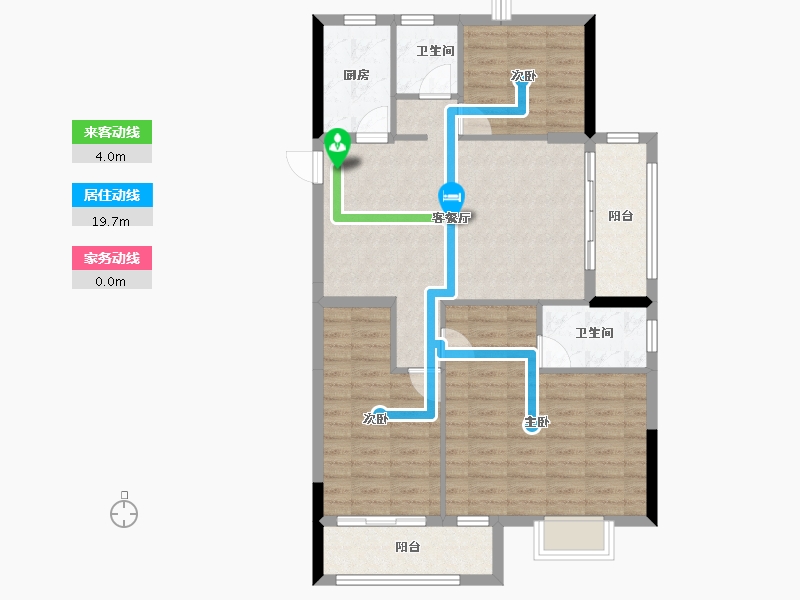 福建省-龙岩市-美伦锦山壹号-94.09-户型库-动静线