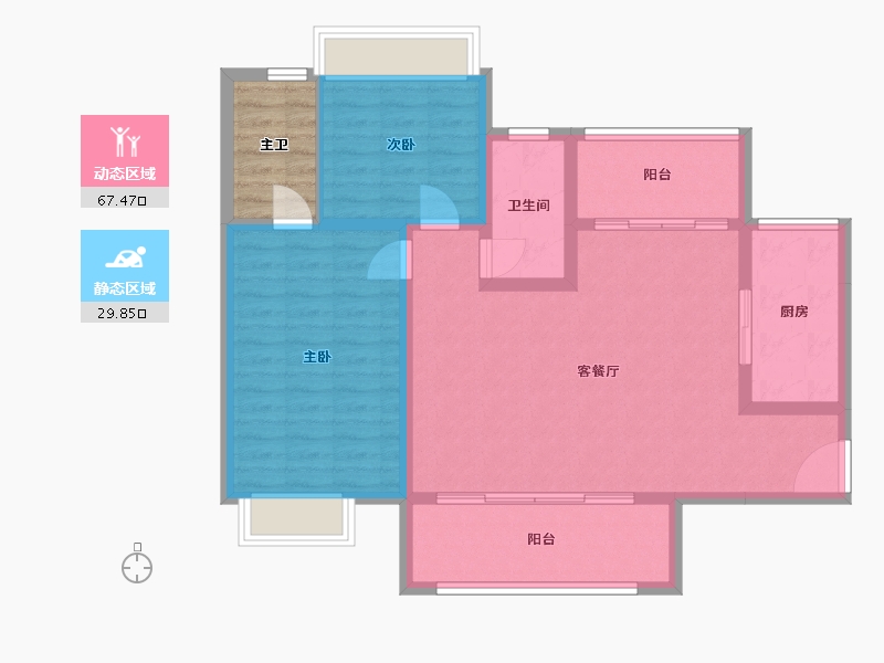 四川省-成都市-天府明珠-92.56-户型库-动静分区