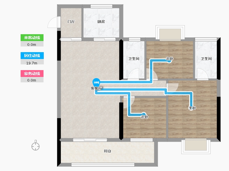 福建省-龙岩市-武平盛世天悦-86.73-户型库-动静线