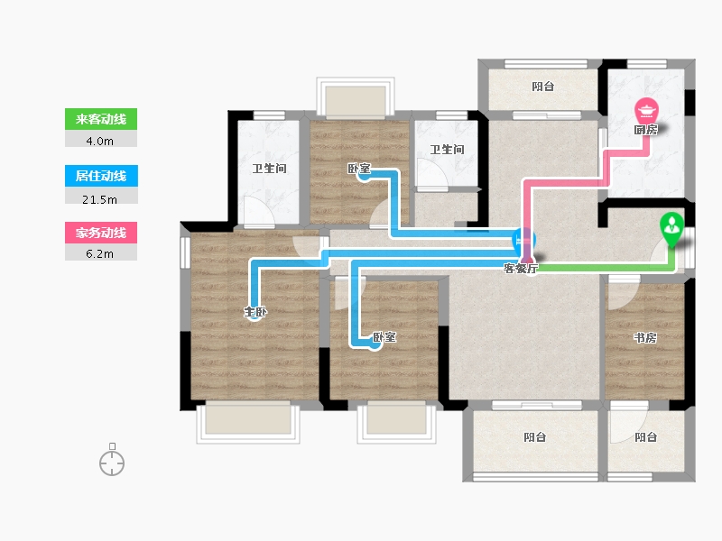 河南省-南阳市-华侨城纯水岸-94.06-户型库-动静线