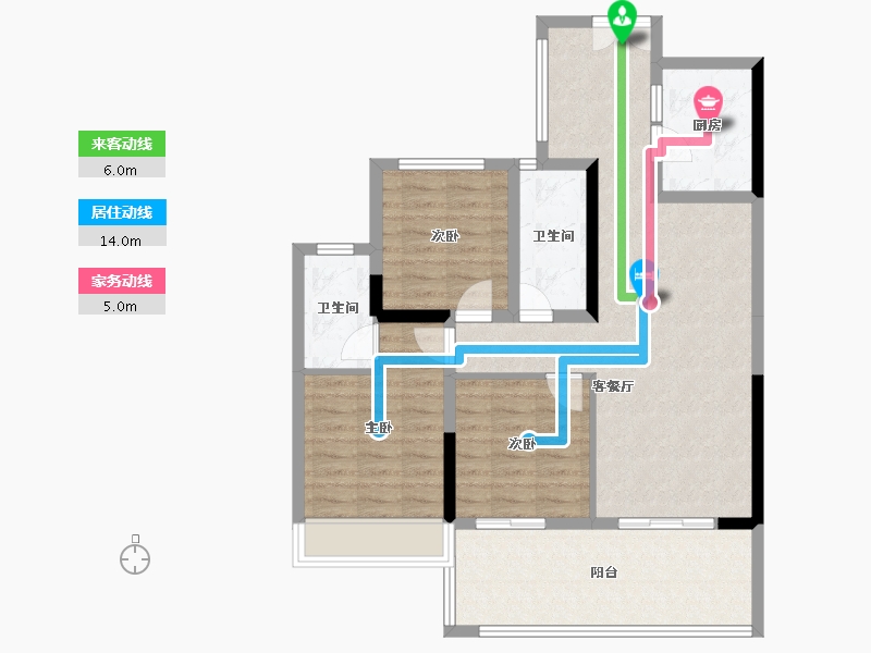 湖北省-恩施土家族苗族自治州-利川四季·未来城-91.80-户型库-动静线