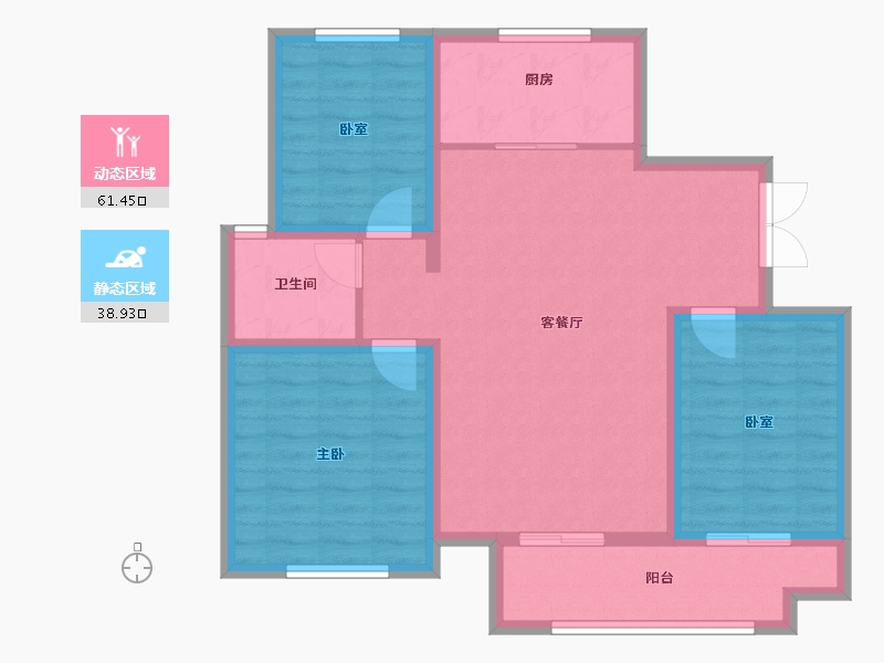 山西省-晋城市-聚德·神农华府-90.18-户型库-动静分区