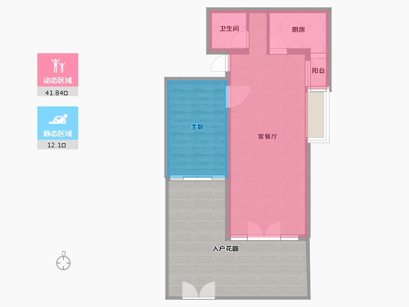 四川省-成都市-中铁水映青城-71.91-户型库-动静分区