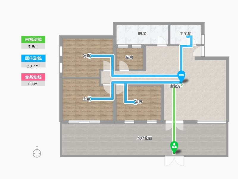 四川省-成都市-中铁水映青城-111.76-户型库-动静线