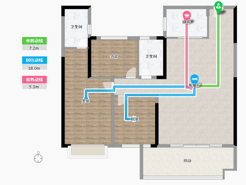 湖南省-邵阳市-​碧桂园睛川府-138.45-户型库-动静线