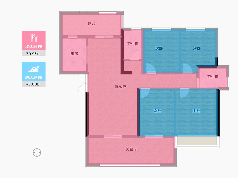 湖北省-恩施土家族苗族自治州-利川四季·未来城-112.74-户型库-动静分区