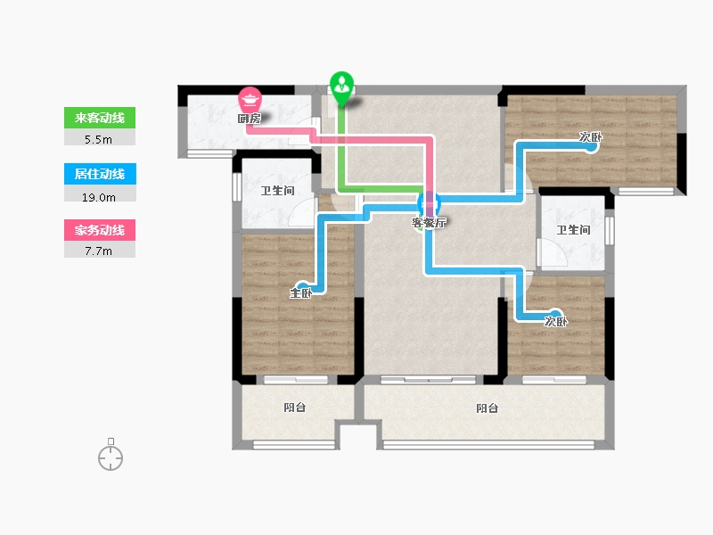 湖南省-邵阳市-​建工庆丰学府-98.39-户型库-动静线