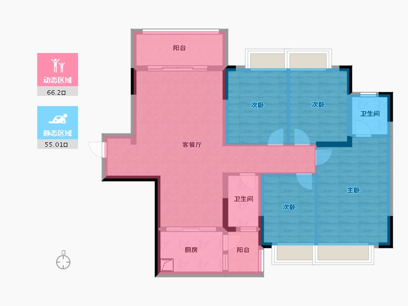 广西壮族自治区-梧州市-教育城-143.00-户型库-动静分区