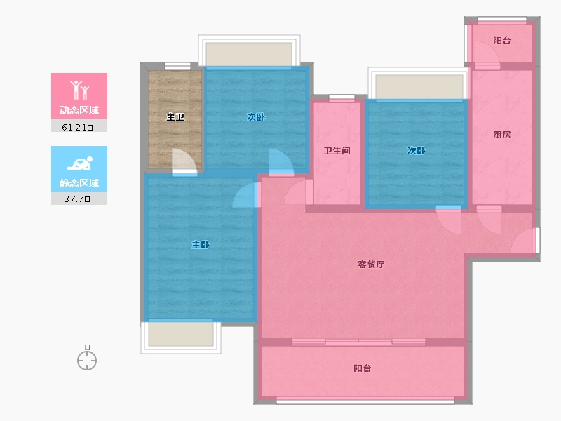 四川省-成都市-天府明珠-93.18-户型库-动静分区