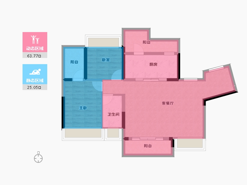 广东省-惠州市-江滨华府-78.79-户型库-动静分区