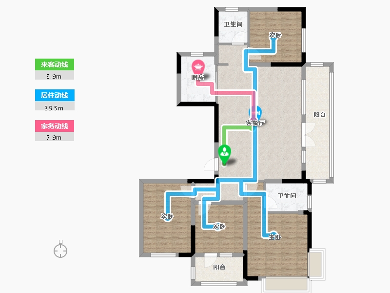 山东省-青岛市-中洲半岛城邦-120.00-户型库-动静线