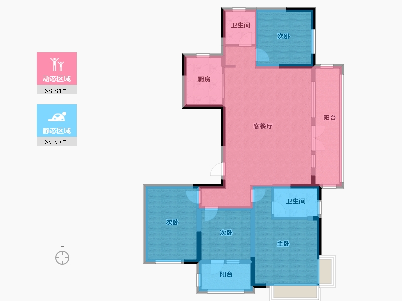 山东省-青岛市-中洲半岛城邦-120.00-户型库-动静分区