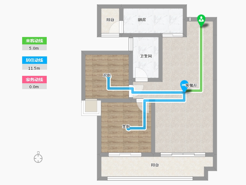 四川省-成都市-天府明珠-69.02-户型库-动静线