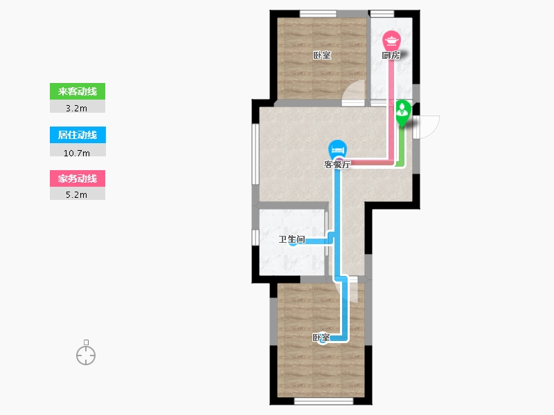 辽宁省-铁岭市-哥伦布魅力城-49.45-户型库-动静线