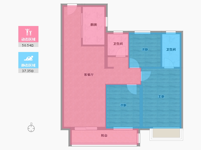 山西省-临汾市-融创未来壹号-78.74-户型库-动静分区