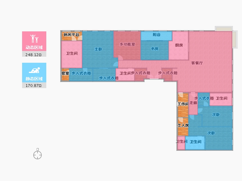 浙江省-杭州市-朝龙汇-420.00-户型库-动静分区